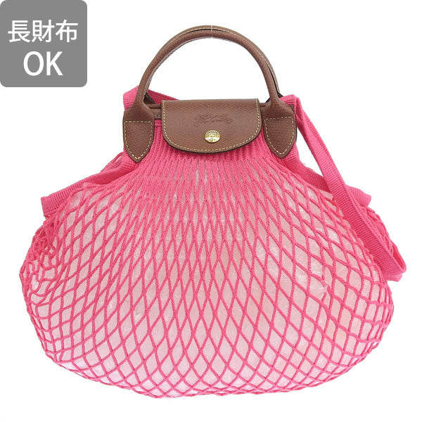 ロンシャン バッグ レディース ハンドバッグ 2WAYバッグ ショルダーバッグ ピンク LE PLIAGE FILET 10121-HVH-P73 LONGCHAMP 母の日 土日祝も毎日発送します
