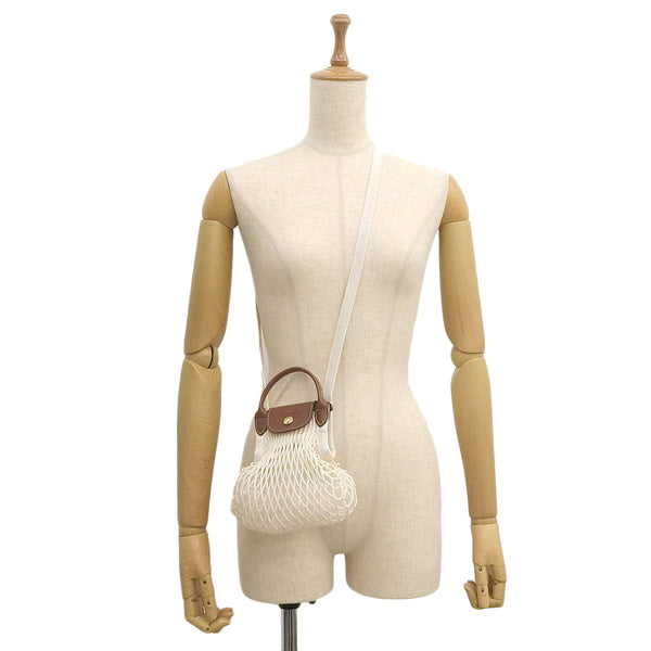 ロンシャン LONGCHAMP LE PLIAGE ショルダーバッグ 2WAY バッグ キャンバス レザー アイボリー系 レディース 10139-hvh-037 母の日 土日祝も毎日発送します