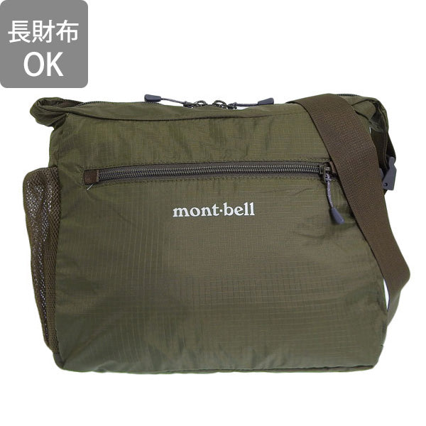 モンベル バック メンズ レディース ショルダーバッグ ナイロン ダークグリーン ポケッタブルライトショルダーS Pocketable Light Shoulder Bag S 1123969KHGN mont-bell