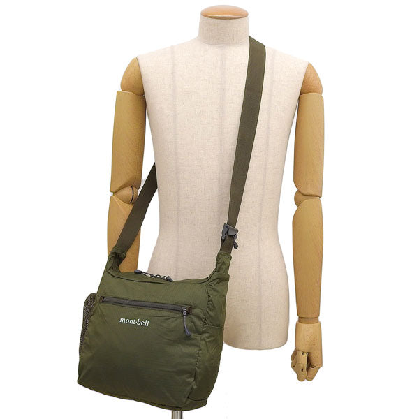 モンベル バック メンズ レディース ショルダーバッグ ナイロン ダークグリーン ポケッタブルライトショルダーS Pocketable Light Shoulder Bag S 1123969KHGN mont-bell