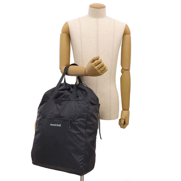 モンベル バッグ メンズ レディース トートバッグ ナイロン ブラック ポケッタブル ライトトート M 1123973BK mont-bell A4対応