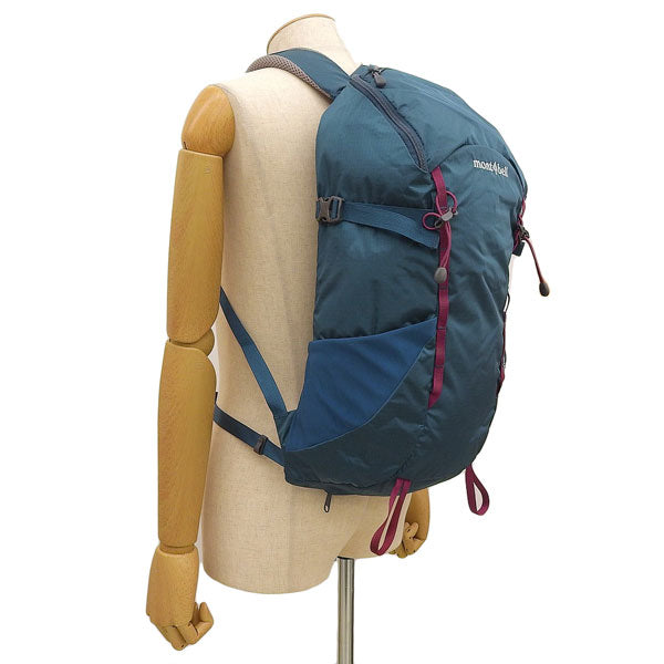 モンベル バッグ メンズ レディース リュックサック ナイロン ブルーグリーン ディナリ パック 20 Denali Pack 20 1133125DKMA mont-bell A4対応