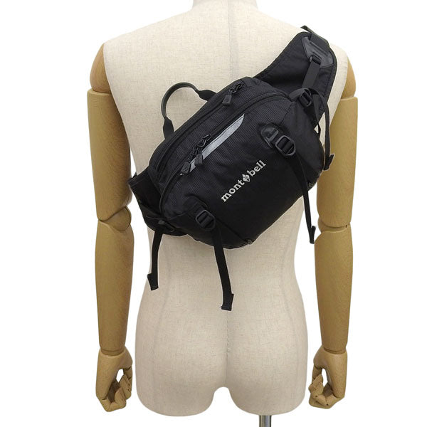 モンベル バッグ メンズ レディース ボディバッグ ウエストバッグ ナイロン ブラック トレールランバーパック Trail Lumbar Pack4 1133198BK mont-bell