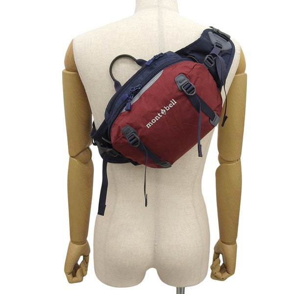 モンベル バッグ メンズ レディース ボディバッグ ウエストバッグ ナイロン ワインレッド トレールランバーパック Trail Lumbar Pack4 1133198GARN mont-bell