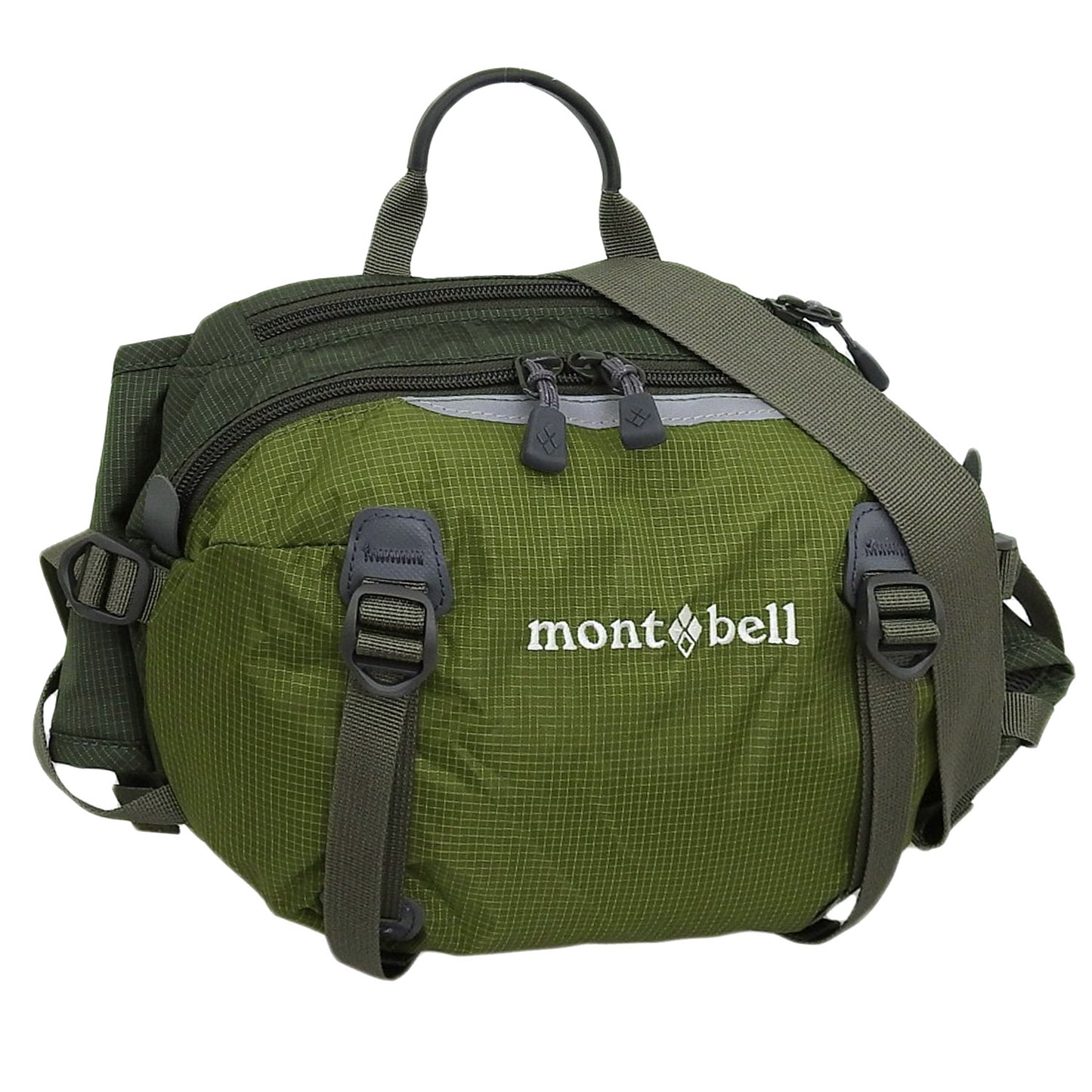 モンベル バッグ メンズ レディース ボディバッグ ウエストバッグ ナイロン グリーン トレールランバーパック Trail Lumbar Pack4 1133198THYM mont-bell