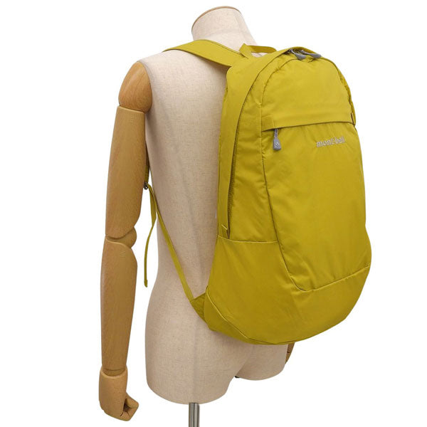 モンベル バッグ メンズ レディース リュックサック イエロー ポケッタブル デイパック 20 1133473YL mont-bell A4対応