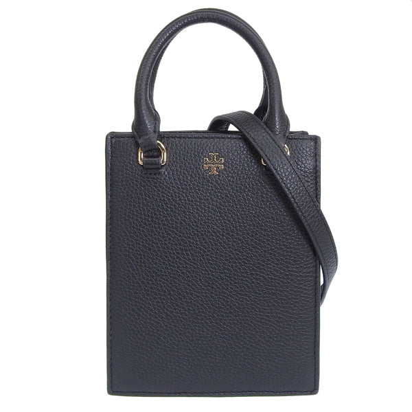 トリーバーチ バッグ レディース 2WAY ショルダーバッグ ハンドバッグ アウトレット レザー ブラック ブレイク BLAKE MINI SHOPPER 138274-006 TORY BURCH