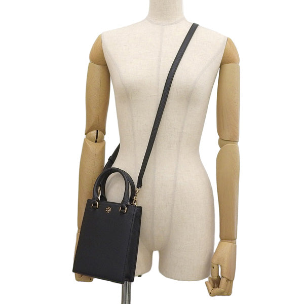 トリーバーチ バッグ レディース 2WAY ショルダーバッグ ハンドバッグ アウトレット レザー ブラック ブレイク BLAKE MINI SHOPPER 138274-006 TORY BURCH