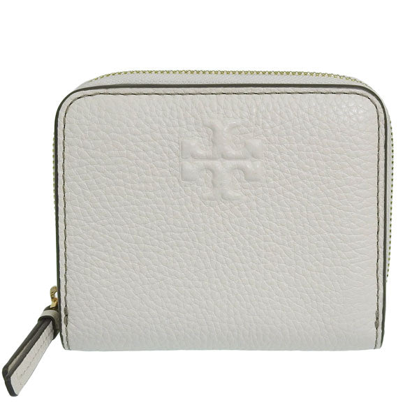 トリーバーチ 財布 レディース 二つ折り財布 アウトレット レザー ベージュ THEA BIFOLD WALLET 146463-104 TORY BURCH