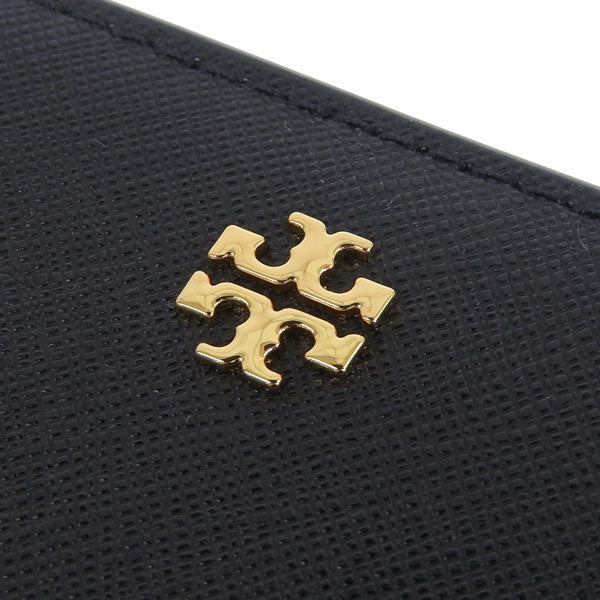 トリーバーチ 財布 レディース 二つ折り財布 アウトレット レザー ブラック エマーソン EMERSON MINI WALLET 147606-001 TORY BURCH