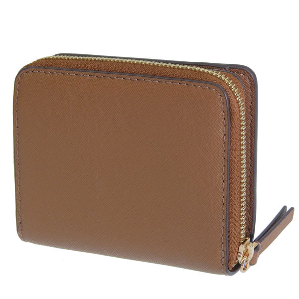 トリーバーチ 財布 レディース 二つ折り財布 アウトレット レザー ブラウン エマーソン EMERSON MINI WALLET 147606-909 TORY BURCH