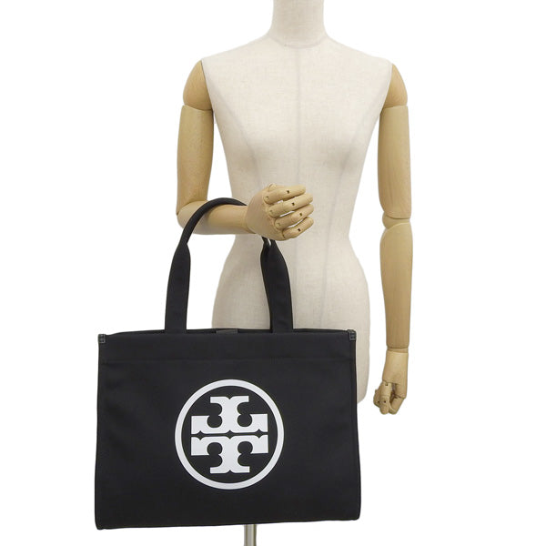 トリーバーチ バッグ レディース トートバッグ ブラック ELLA CANVAS TOTE 148792-001 TORY BURCH A4対応