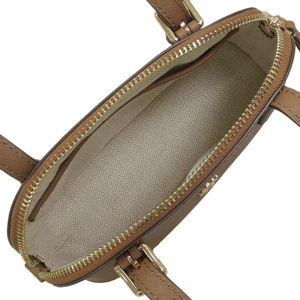 トリーバーチ バッグ レディース 2WAY ショルダーバッグ ハンドバッグ アウトレット ブラウン EMERSON DOME SATCHEL 149694-909 TORY BURCH