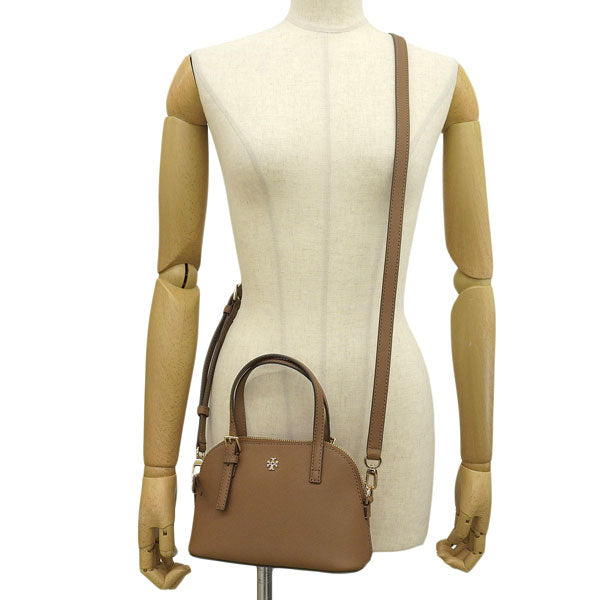 トリーバーチ バッグ レディース 2WAY ショルダーバッグ ハンドバッグ アウトレット ブラウン EMERSON DOME SATCHEL 149694-909 TORY BURCH