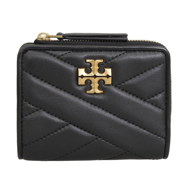 トリーバーチ 財布 レディース 二つ折り財布 OS レザー ブラック KIRA CHEVRON BI-FOLD WALLET 153121-001 TORY BURCH