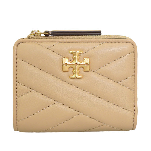 トリーバーチ 財布 レディース 二つ折り財布 OS レザー ベージュ KIRA CHEVRON BI-FOLD WALLET 153121-250 TORY BURCH 母の日 土日祝も毎日発送します