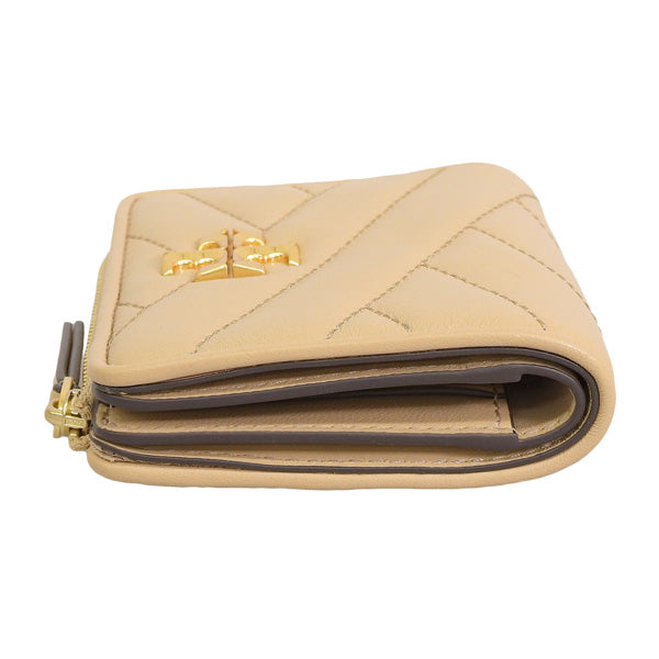 トリーバーチ 財布 レディース 二つ折り財布 OS レザー ベージュ KIRA CHEVRON BI-FOLD WALLET 153121-250 TORY BURCH 母の日 土日祝も毎日発送します