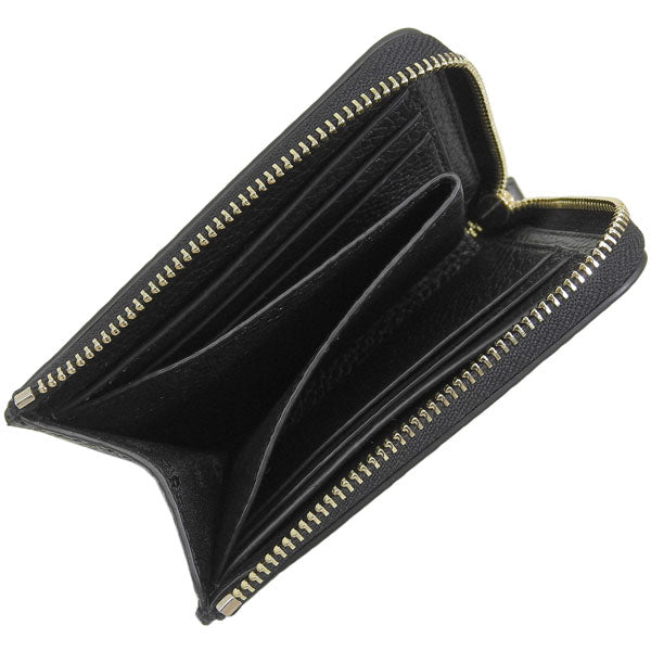トリーバーチ 財布 レディース 二つ折り財布 アウトレット レザー ブラック BLAKE MINI WALLET 156119-001 TORY BURCH