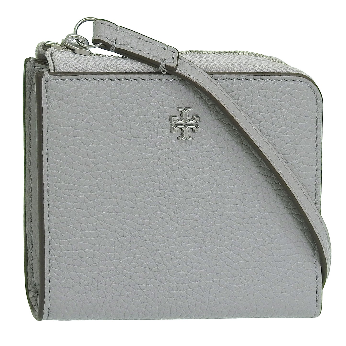 トリーバーチ 財布 レディース 二つ折り財布 アウトレット レザー グレー BLAKE MINI WALLET 156119-029 TORY BURCH