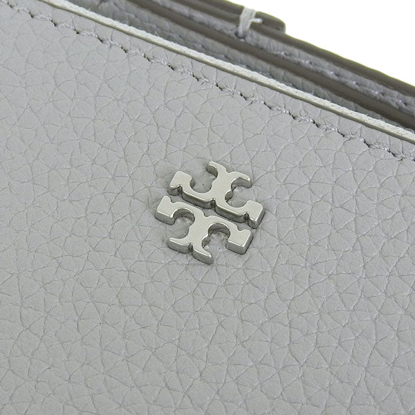 トリーバーチ 財布 レディース 二つ折り財布 アウトレット レザー グレー BLAKE MINI WALLET 156119-029 TORY BURCH