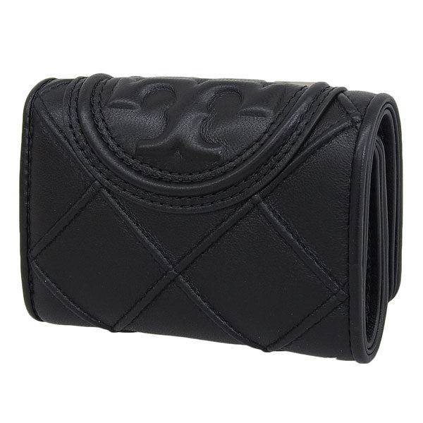 トリーバーチ 財布 レディース 三つ折り財布 ブラック FLEMING SOFT SMALL FLAP WALLET 156558-001 TORY BURCH