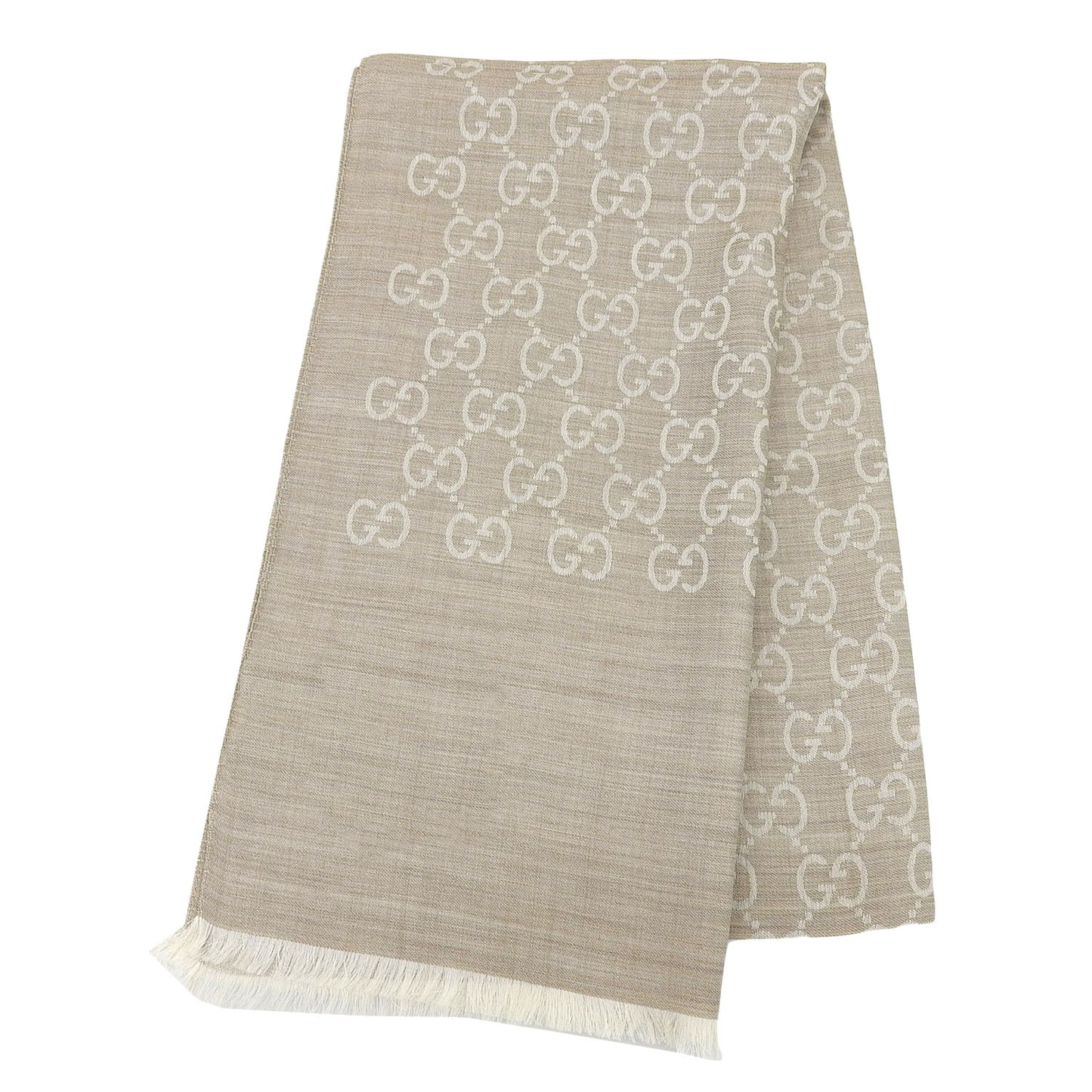 グッチ GUCCI グッチ GG柄 ストール 女性 レディース プレゼントライトベージュ ウール70%xシルク30% 1659043g6469500 アウトレット ギフトケース付き