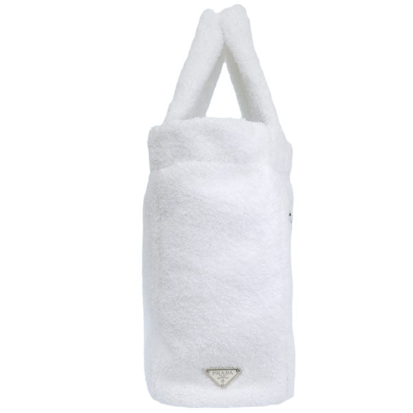 プラダ バッグ レディース トートバッグ アウトレット ホワイト SPUGNA-SHOPPING XL BAG 1BG130 SPUGNA BIANCO NERO PRADA A4対応