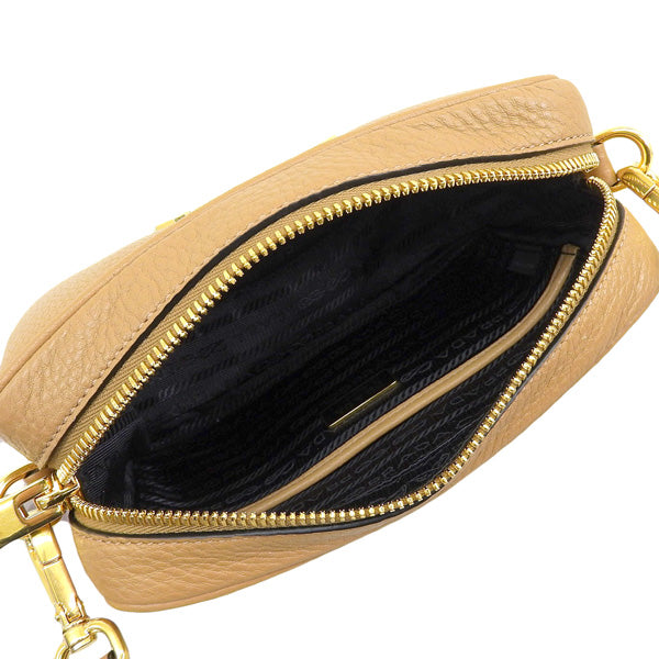 プラダ バッグ レディース ショルダーバッグ アウトレット レザー ブラウン バンドリエラ BANDOLIERA 1BH096VIPH-CARA PRADA 母の日 土日祝も毎日発送します