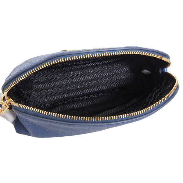 プラダ 小物 レディース ポーチ アウトレット ブルー 1ND005 VIT. DAINO BLUETTE PRADA 母の日 土日祝も毎日発送します