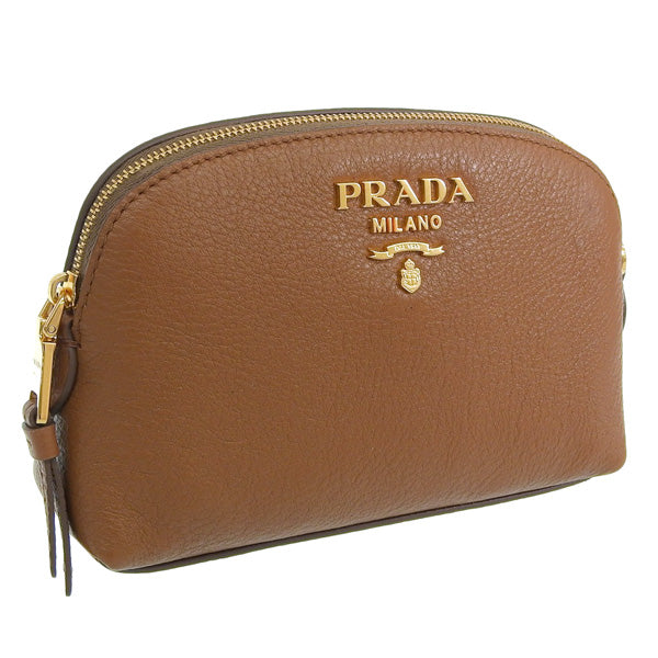 プラダ 小物 レディース ポーチ アウトレット ブラウン 1ND005 VIT. DAINO CANNELLA PRADA 母の日 土日祝も毎日発送します