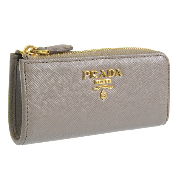 プラダ 小物 レディース キーケース アウトレット グレー 1PP026 SAFFIANO METAL ARGILLA PRADA 母の日 土日祝も毎日発送します