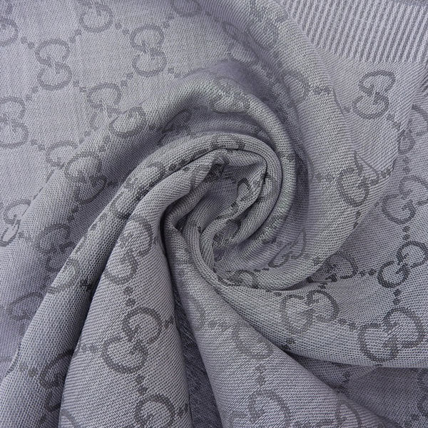 グッチ マフラー レディース アウトレット ストール スカーフ ウール シルク グレー GGWEBLONG 2823903G7041962 GUCCI