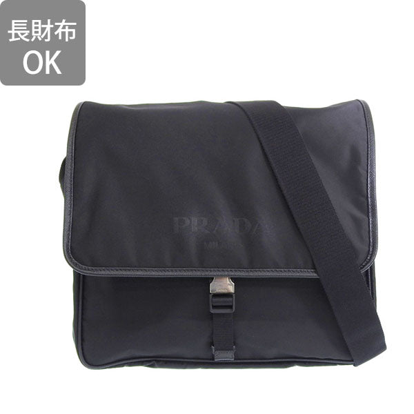 プラダ バッグ レディース ショルダーバッグ アウトレット ブラック 2VD166 TESSUTO+SAFFIANO NERO PRADA 母の日 土日祝も毎日発送します