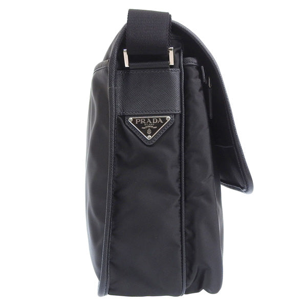 プラダ バッグ レディース ショルダーバッグ アウトレット ブラック 2VD166 TESSUTO+SAFFIANO NERO PRADA 母の日 土日祝も毎日発送します