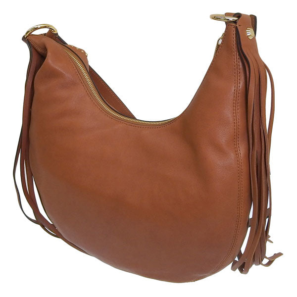 マイケルコース バッグ レディース ショルダーバッグ レザー ブラウン RHEA STUDDED MD SLOUCHY SHLDR 30F4GRAL6L-230 MICHAEL KORS