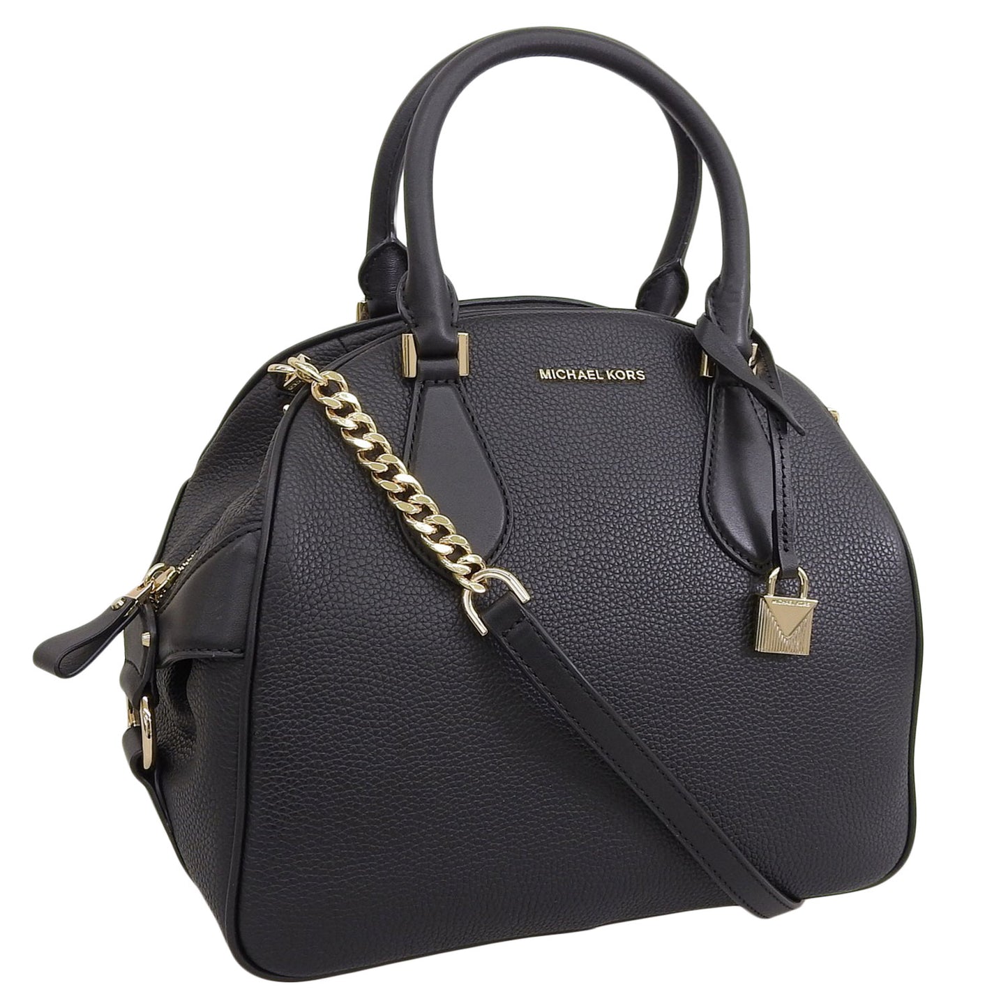 マイケルコース バッグ レディース トートバッグ レザー ブラック BRIAR LG BOWLING BAG 30F7GB0S7L-001 MICHAEL KORS