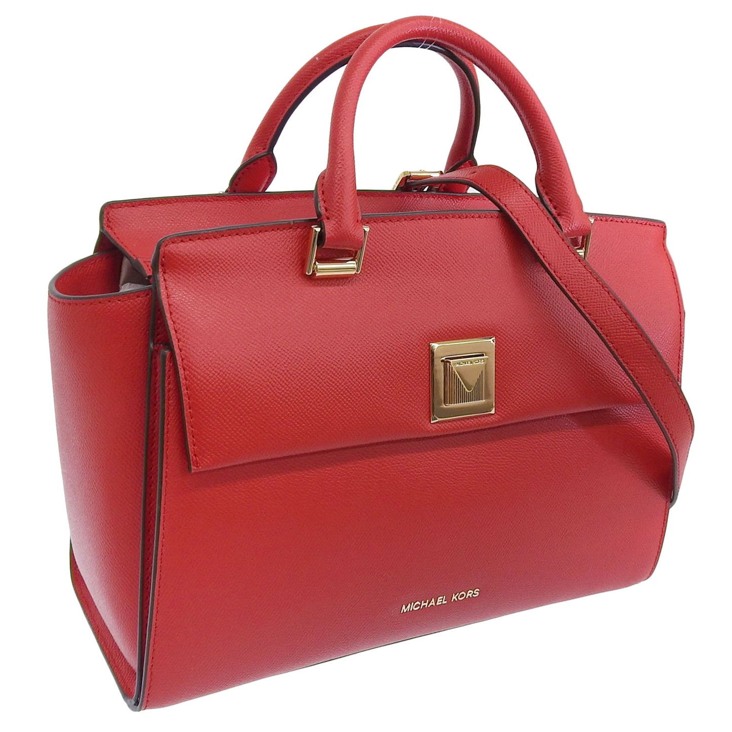 マイケルコース バッグ レディース ショルダーバッグ 2WAY ハンドバッグ レザー レッド SYLVIA MD TZ SATCHEL 30S9GYLS2L-683 MICHAEL KORS