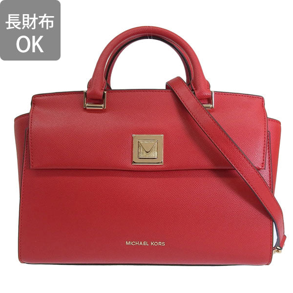 マイケルコース バッグ レディース ショルダーバッグ 2WAY ハンドバッグ レザー レッド SYLVIA MD TZ SATCHEL 30S9GYLS2L-683 MICHAEL KORS