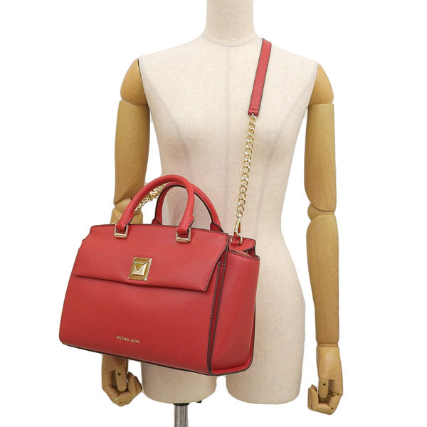 マイケルコース バッグ レディース ショルダーバッグ 2WAY ハンドバッグ レザー レッド SYLVIA MD TZ SATCHEL 30S9GYLS2L-683 MICHAEL KORS