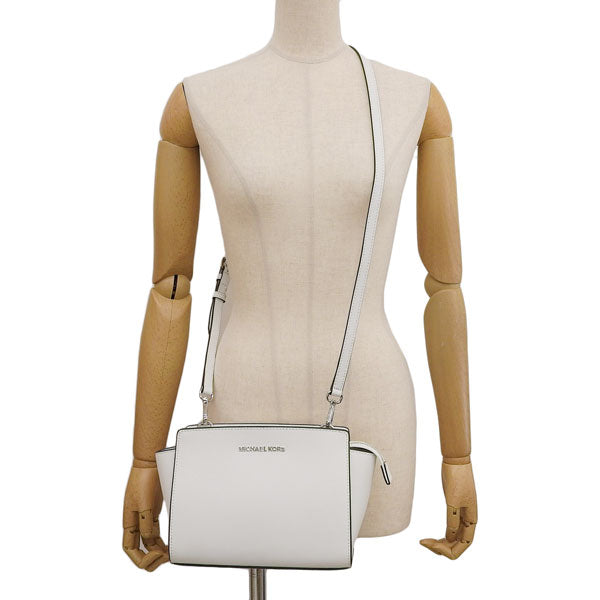 マイケルコース バッグ レディース ショルダーバッグ レザー ホワイト SELMA MD MESSENGER 30T3SLMM2L-085 MICHAEL KORS