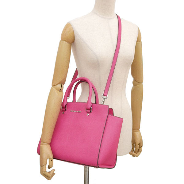 マイケルコース バッグ レディース トートバッグ レザー ピンク SELMA LG TZ SATCHEL 30T3SLMS7L-562 MICHAEL KORS