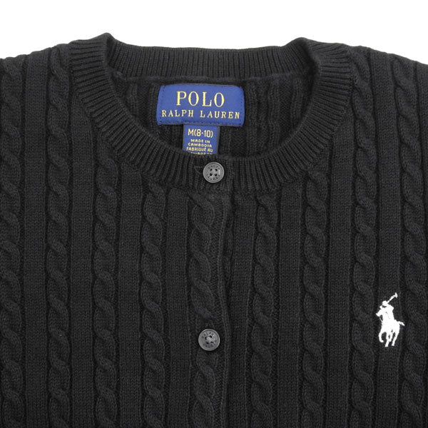 ラルフローレン 衣類 レディース カーディガン M コットン ブラック CORE REPLEN 313543047005MBK RALPH LAUREN