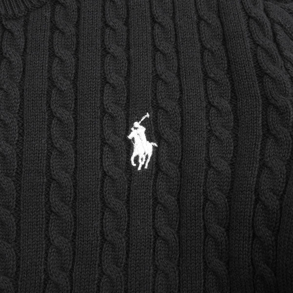 ラルフローレン 衣類 レディース カーディガン M コットン ブラック CORE REPLEN 313543047005MBK RALPH LAUREN