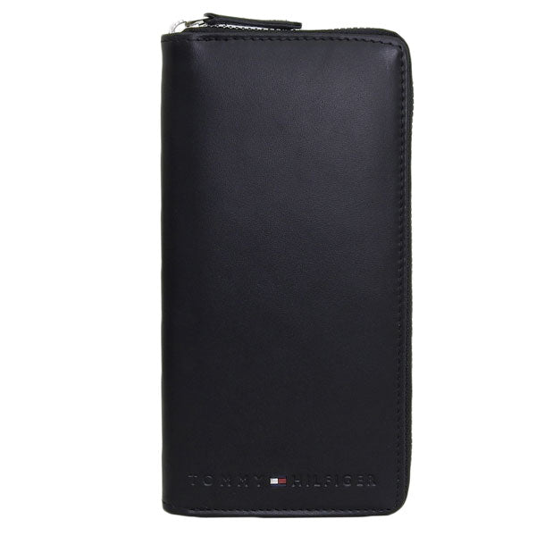 トミーヒルフィガー TOMMY HILFIGER メンズ 男性 プレゼント ラウンドファスナー長財布 ブラック レザー 31tl13x015-001 ブランド 父の日
