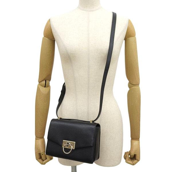 マイケルコース バッグ レディース ショルダーバッグ レザー ブラック HENDRIX 32F0G1HC0L 001 MICHAEL KORS