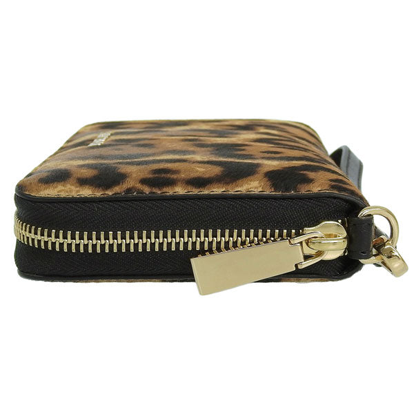 マイケルコース 財布 レディース 長財布 ヘアカーフ レオパード WRISTLETS LG FLAT MF PHN CASE 32F7GFDE4H-226 MICHAEL KORS
