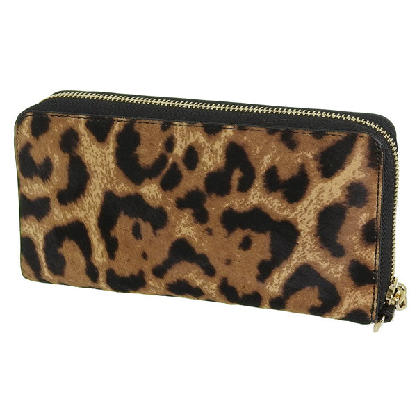 マイケルコース 財布 レディース 長財布 ヘアカーフ レオパード WRISTLETS LG FLAT MF PHN CASE 32F7GFDE4H-226 MICHAEL KORS