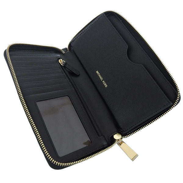 マイケルコース 財布 レディース 長財布 ヘアカーフ レオパード WRISTLETS LG FLAT MF PHN CASE 32F7GFDE4H-226 MICHAEL KORS