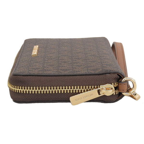 マイケルコース 財布 レディース 長財布 アウトレット ブラウン ジェットセットトラベル JET SET TRAVEL LG FLAT MF PHN CASE 35F8GTVW9B-BROWN MICHAEL KORS