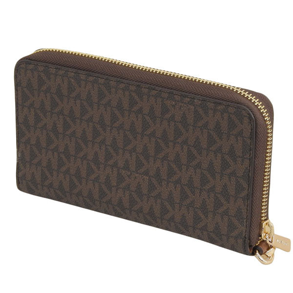 マイケルコース 財布 レディース 長財布 アウトレット ブラウン ジェットセットトラベル JET SET TRAVEL LG FLAT MF PHN CASE 35F8GTVW9B-BROWN MICHAEL KORS